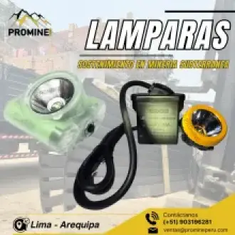 LÁMPARA PARA MINERÍA ILUMINACIÓN POTENTE Y DURADERA PROM