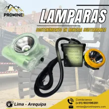 LÁMPARAS MINERAS ILUMINACIÓN SEGURA Y DURADERA PARA TRABAJO